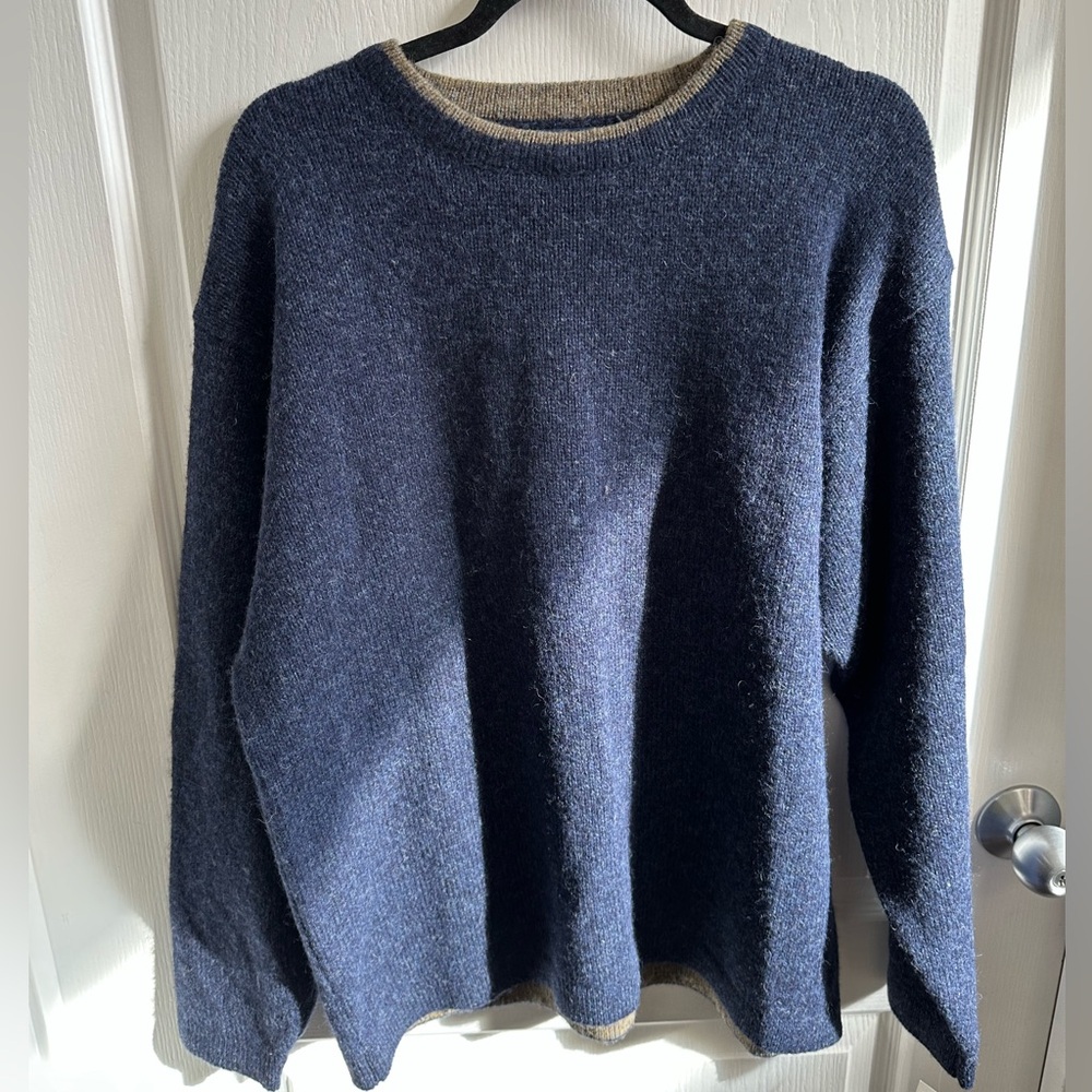 Woolrich Men's Deep Blue Crewneck Sweater